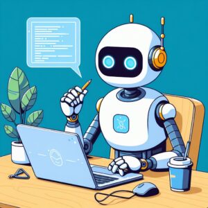 a robot is writing a tutorial with the title how to build a simple web application with flask