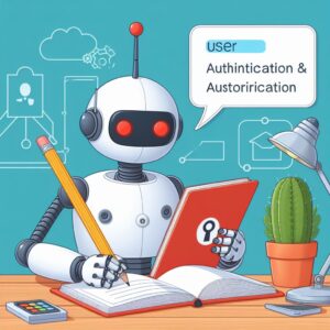 a robot is writing a tutorial with the title how to implement user authentication and authorization in flask