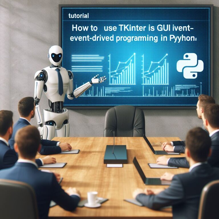 How to Use Tkinter for GUI Event-Driven Programming in Python