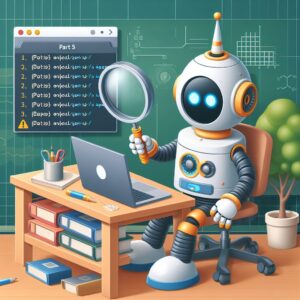 a explorer robot is designing a tutorial with the title part 5 searching and analyzing logs in graylog in a campus