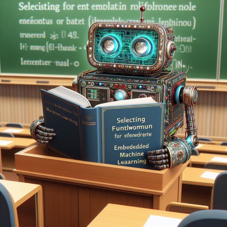 a explorer robot is publishing a tutorial with the title selecting the best framework for embedded machine learning in a lecture hall