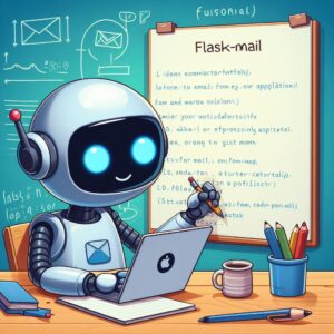 a robot is writing a tutorial with the title how to use flask mail to send emails from your web application