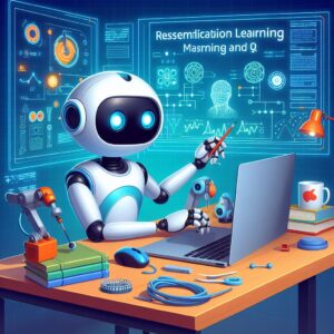 a robot is mastering a tutorial with the title keras and tensorflow mastery working with reinforcement learning and q learning