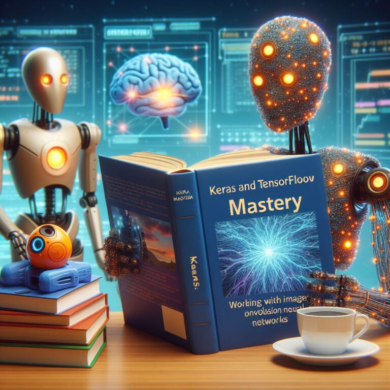 a robot is reading a tutorial with the title keras and tensorflow mastery working with images and convolutional neural networks