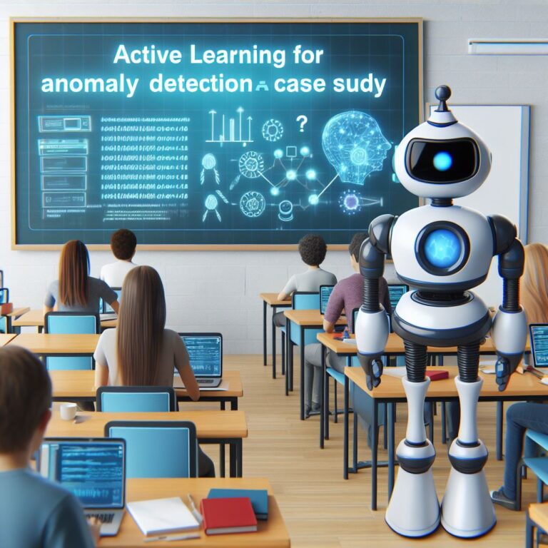a student robot is following a tutorial with the title active learning for anomaly detection a case study in a class