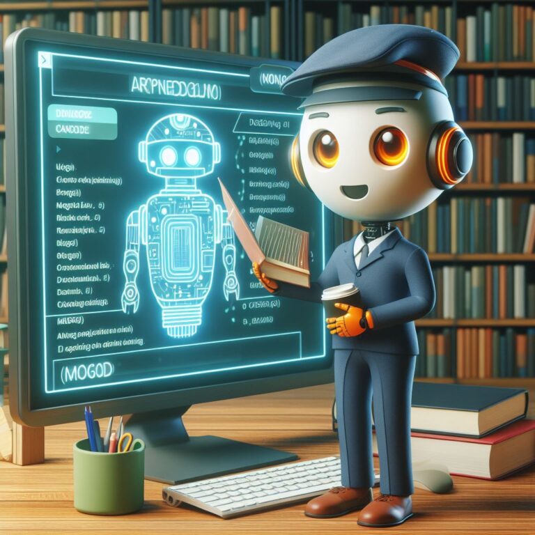 a entrepreneur robot is designing a tutorial with the title mongodb java integration guide closing the mongodb connection in java in a library