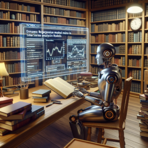 a entrepreneur robot is following a tutorial with the title: dynamic regression models in time series analysis with statsmodels in a library