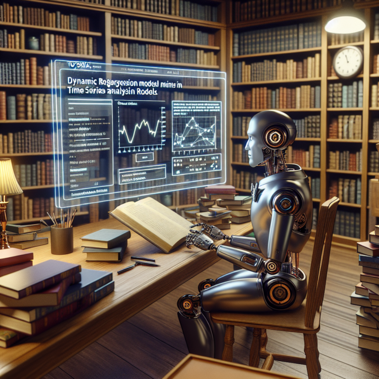 a entrepreneur robot is following a tutorial with the title: dynamic regression models in time series analysis with statsmodels in a library