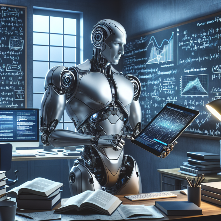 a entrepreneur robot is implementing a tutorial with the title: vector autoregression (var) models for multivariate time series analysis in a study room