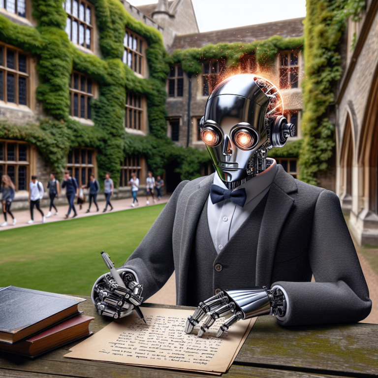 a professor robot is developing a tutorial with the title: automating user management in linux with python: a comprehensive guide in a campus