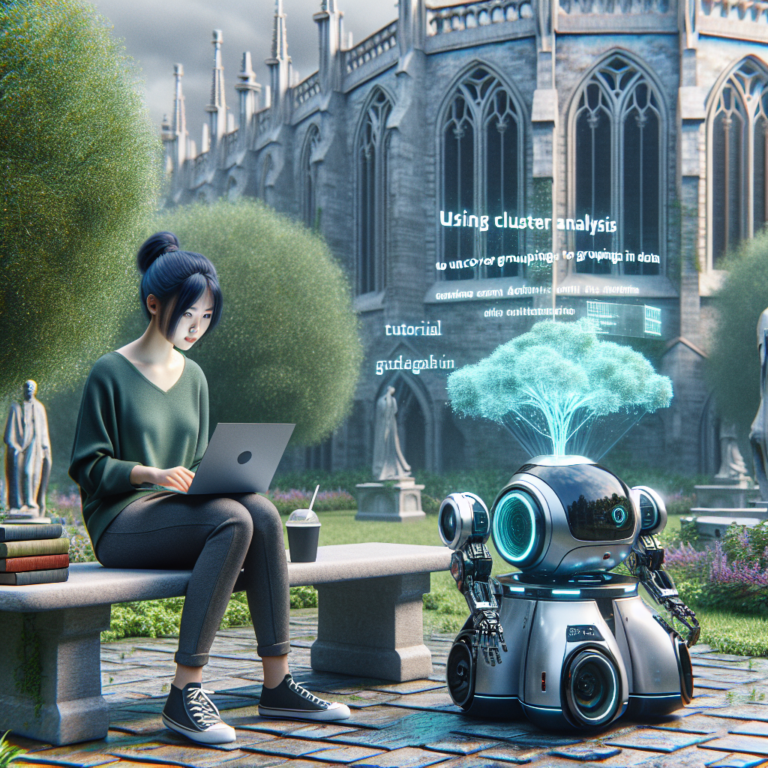 a student robot is designing a tutorial with the title: using cluster analysis to uncover groupings in data in a campus