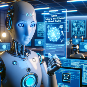 a student robot is developing a tutorial with the title: setting up your python environment for network analysis in a class